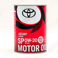Моторное масло TOYOTA Motor Oil 0W-20 SP GF-6A, 1л